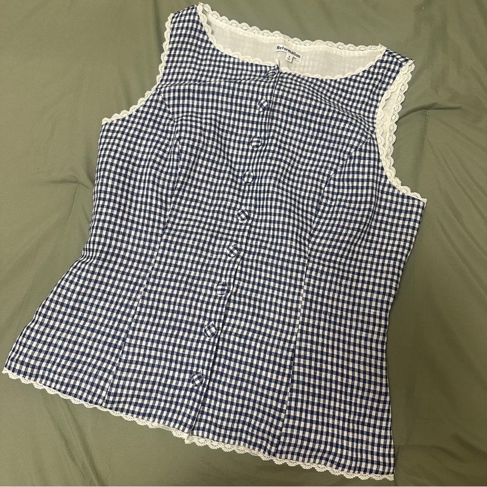 Amela gingham top - Picture 3 of 5